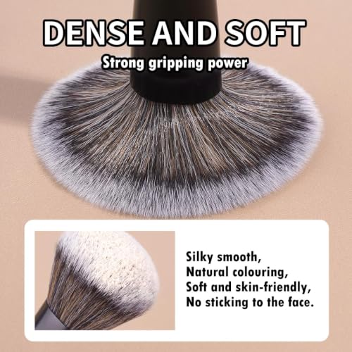 MAANGE 6 PCS Foundation Contour Conceal Brush Set, Makeup Brushes, Eyeshadow Concealer Brushes, Double Sided Blending Eyebrow Brush Professional Face brushes Set Tools, For Liquid, Cream, Loose Powder - color: 6 PCS