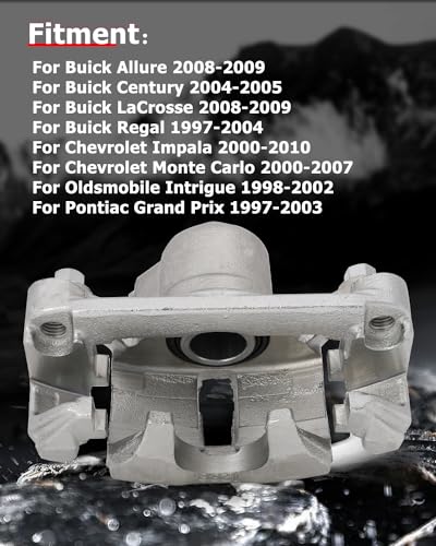 cciyu Rear Left Disc Brake Caliper Assembly with Bracket 18B4644 - size: Rear Left[18B4644]