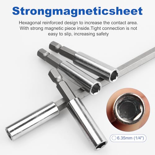 Rocaris 10 Pack Magnetic Extension Socket Drill Bit Holder - style: 10 Pack