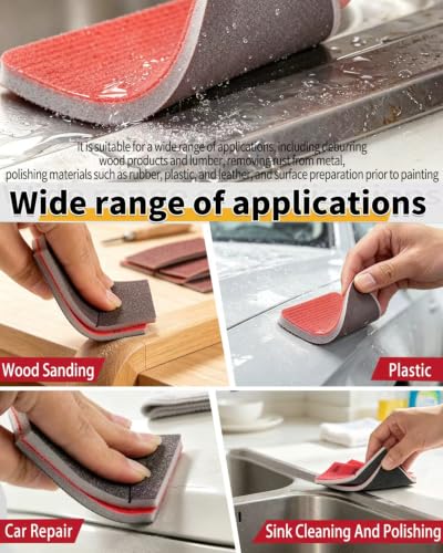 30PCS Sanding Sponge Set Ultra Fine Soft Hand Sander Block 120Grit - size: #120 Particle size