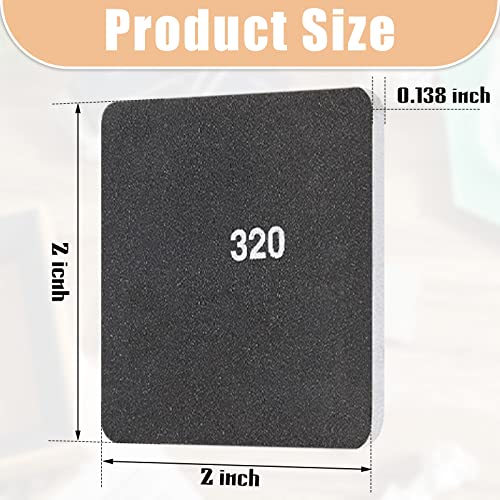 Honoson 30 Pcs 2x2 Inch Sanding Pads Double Sided Polishing Pads Kit