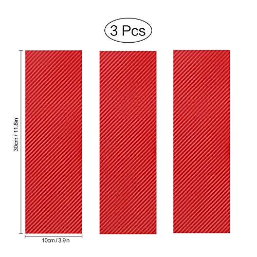 Bowtie Emblem Vinyl Front Grill Wrap Decals for Chevy（3PC,Red） - color: Red 3