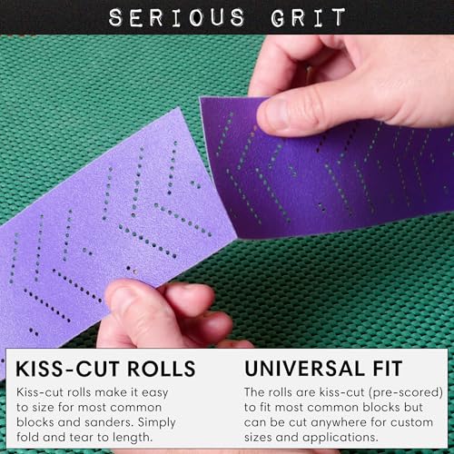 Serious Grit - P60 Grit Ceramic Hook & Loop Sandpaper Roll - 70mm x 12m - size: 60 Grit