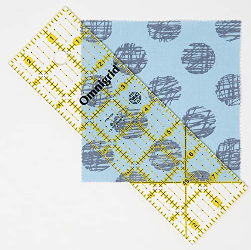 Omnigrip Clear Quilting Ruler by Omnigrid, Cuts 2-1/2'' x 8''" Fabric - size: 2.5" x 8"