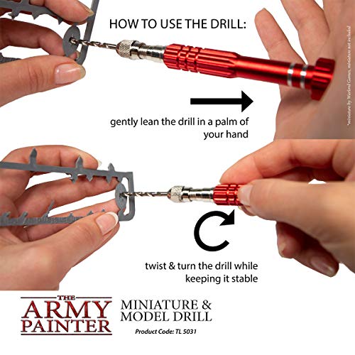 The Army Painter, Miniature and Model Drill, 1 Drill & 3 Bits for Plastic - color: Model Drill