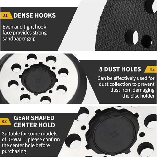 Orbital Sander Metal Pad Replacement for Dewalt, 1 Pack - style: Metal Pad 1 Pack