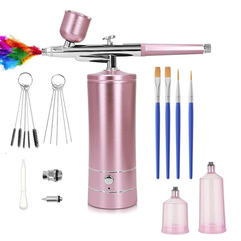 Ideal Swan 48 PSI Air Brush Kit with Air Compressor, Air Brush for Nail Art