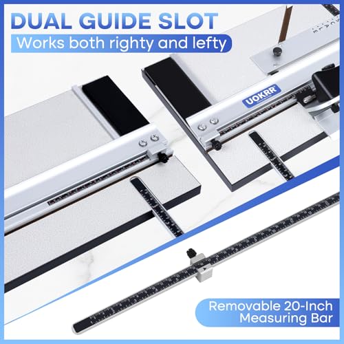 32" Mat Cutter, Mat Board Cutter w/Adjustable Bevel & Straight Heads