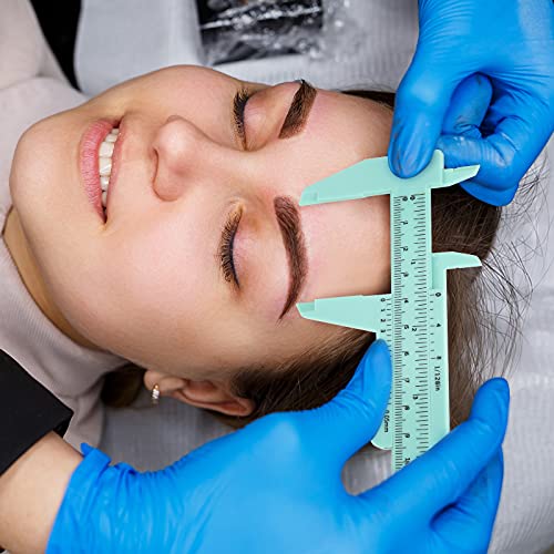 Frienda 5 Pcs Eyebrow Measuring Caliper Tool Microblading, Fresh Colors - color: Fresh Colors