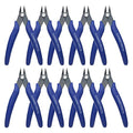 10Pack Wire Cutters Precision Electronic Flush Cutters Mini Cutting Pliers for Ultra-fine Cutting Needs (Blue) - color: Blue, size: 10Pack