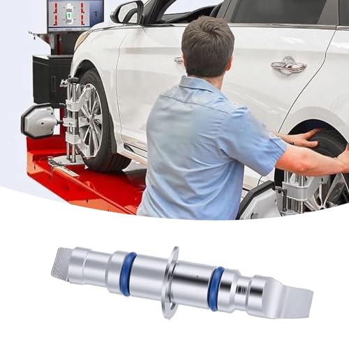 CHICIRIS 8pcs Wheel Alignment Clamp Rim Studs, Stainless Steel Reversible Positioning Kit with Snap Ring and Rubber Ring, for Hunter Wheel Clamps