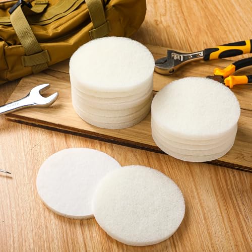LemonRoad 15 Pcs White Non Scratch Polishing Buffing Pad, 6 Inch - color: White, size: 6 Inch