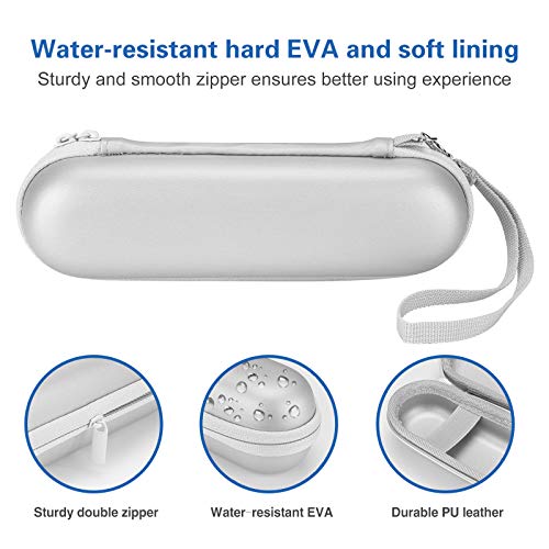 ProCase Toothbrush Travel Case for Oral-B & Sonicare -Silver - color: Silver