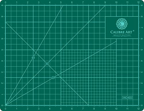 Calibre Art Self Healing Rotary Cutting Mat, Full 9x12, Scrapbooking Crafts - size: 12"L x 9"W