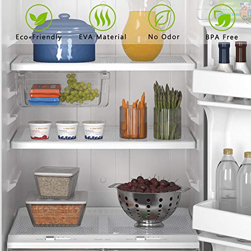 Shelf Liners for Kitchen Cabinets, 17.5" x 78.7" Non Stick Drawer Mat Clear - color: Diagonal Pattern Transparent, size: 17.5"W x 78.7"L