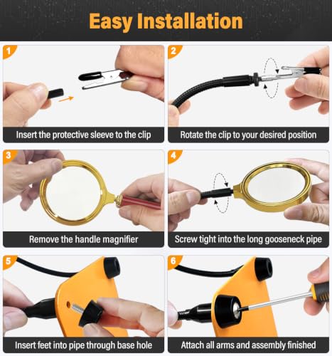 Helping Hands Soldering Station Magnifying Glass PCB Holder Tool - size: Medium