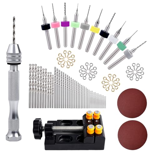 112 Pcs Precision Pin Vise Hand Drill, 3 Jaw Manual Drill SDZKQ-01