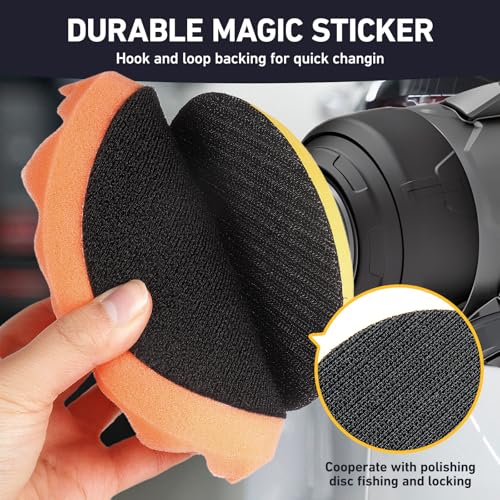 Autolock 6" Buffing Polishing Pads, 7Pcs 6Inch Waffle Foam Buffing Pad - size: 6.5 inch 7 pack