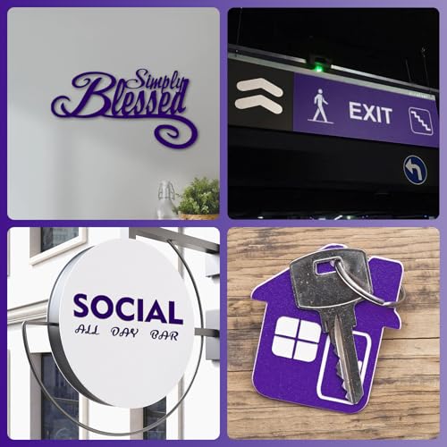 Laser Engraving Blank ABS Double Color Plastic Sheet(Purple) - color: Purple