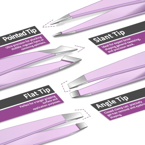 TsMADDTs Eyebrow 7-Piece Precision Facial Hair Kit - color: Lavender