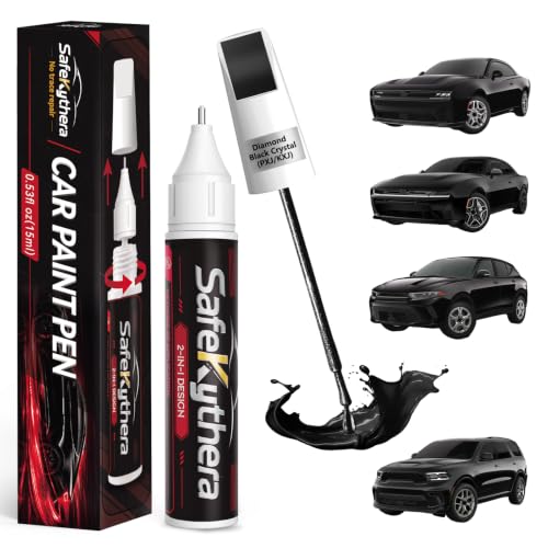 Diamond Black Crystal(PXJ/KXJ) Touch Up Paint Pen for Dodge - color: Diamond Black Crystal(PXJ/KXJ) for Durango/Challenger/ProMaster City/Ram Series