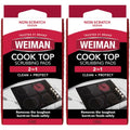 Weiman 6 Count Cooktop Scrubbing Pads, Removes Burnt-on Food, Scratch Free - size: (Pack of 2)