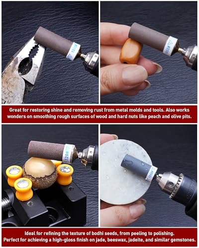 20PCS Sanding Sticks,1/8" Shank Sanding Drum for Dremel Rotary Tool - style: 600 800 1000 1200 Grit