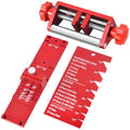 Precision Chisel Sharpening Jig & Guide, with Angle Fixture & Gauge (10-45) Sharpener for Wood Chisels and Plane Blades up to 2.8" Width