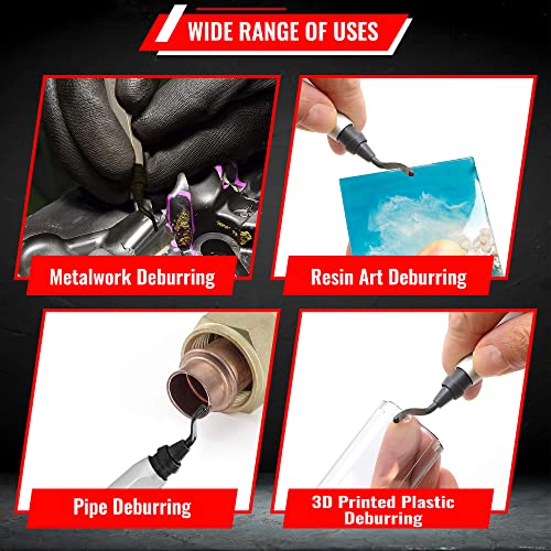 AFA Tooling Deburring Tool, 41 M2/M35 Blades, CNC Anodized Aluminum Handle - style: 41 Mixed Blades Kit