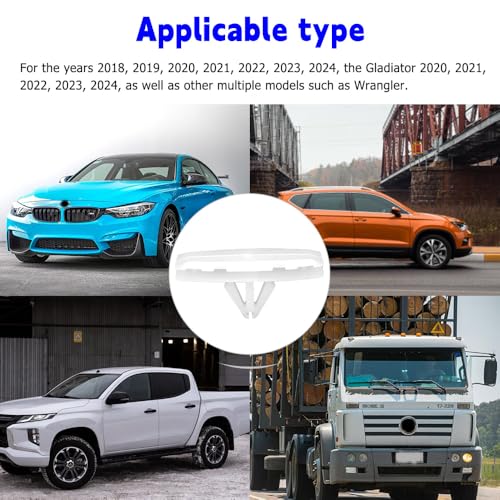 25PCS Car Clamp, Fender Clips Automotive, Stable, Long Service Life, Durable, Suitable for Gladiator 2020-2024, Wrangler 2018-2024 and Other Various Models