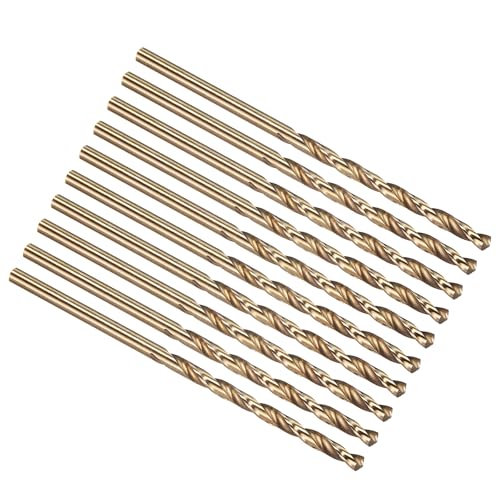 PATIKIL #37 Drill Bit Micro 4341 High-Speed Steel for Thin Metal 10 Pack - size: #37