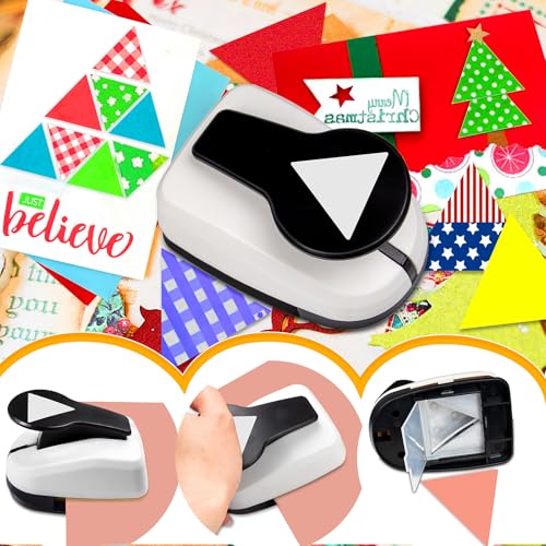 Triangle Hole Punch 1.97 inch Triangle Shaped Punch for Crafts Scrapbooking - style: Triangle