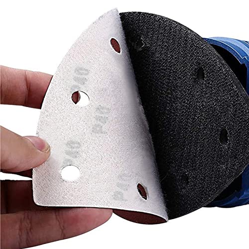 30 Pcs Mouse Sander Sandpaper 1000 Grit 6 Hole Mouse Sander Pads Hook and Loop Detail Sanding Disc - style: 1000 Grit