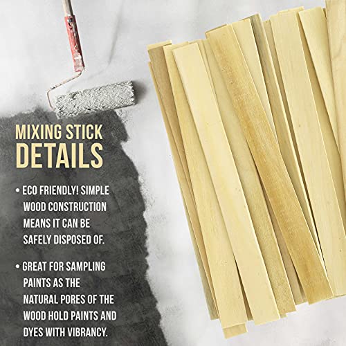 Custom Shop Craft and Paint Sticks (100) 12" Wood Stirrers/Paddles - size: 12" - Pack of 100