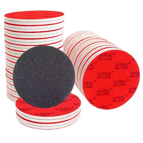 24 PCS 5 Inch Hook and Loop Sanding Sponge Discs Set 1200-1500 Grit - size: 5 In 1200-1500 Grit 24 PCS