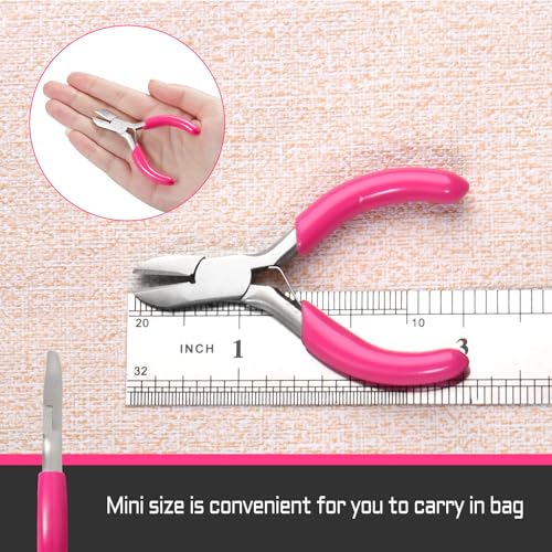 Mini Diagonal Cutters 3 Inches Side Cutting Pliers Diagonal Cutting Plier Wire Cutters for Jewelry Making Beading Repair Supplies Mini Pliers for Jewelry Making Supplies - style: Diagonal Pliers
