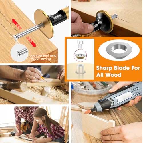 Wheel Marking Gauge Woodworking, Scribe Tool Woodworking, Adjustable 0-12cm, Aluminum & Brass Options, for Parallel Lines, Dovetail Joints & Professional Carpentry (Replacement Blade Set (3 Pieces))