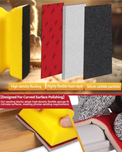 30PCS Sanding Sponge Set Ultra Fine Soft Hand Sander Block 120Grit - size: #120 Particle size