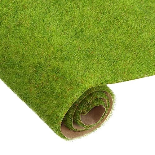 MECCANIXITY Artificial Model Grass Mat 4pcs 3"x10"(8cmx25cm) Yellow Green - color: Yellow Green, size: 3" x 10"
