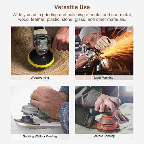 uxcell 5-Inch PSA Sanding Disc Aluminum Oxide Adhesive Back Sandpaper 100 Grit 30 Pcs - style: 100 Grit