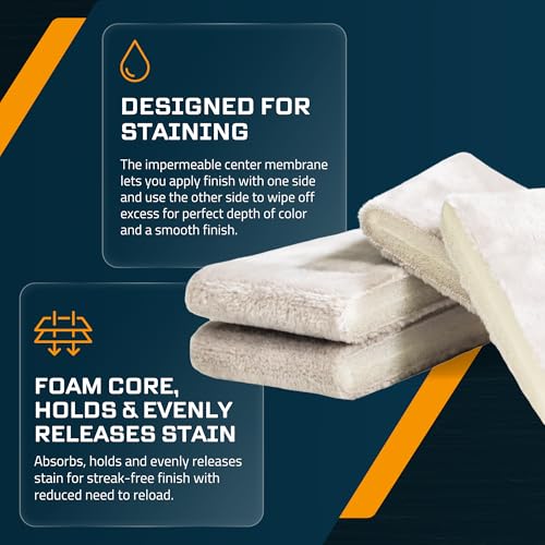 MāKRS Stain Pad Original, Wood Finish Applicators, 2-Pack - size: 2 Pads, style: Original