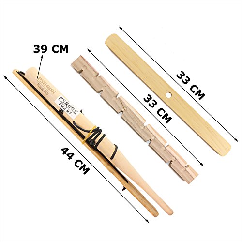 PSKOOK Bow Drill Kit Fire Starter, Primitive Wood, Survival Practice Friction Fire Tool for Scout Outdoor Activity Teaching, Outward Bound Training, Wildness Survival Beginner - color: Double-Player Edition