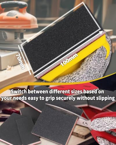 30PCS Sanding Sponge Set Ultra Fine Soft Hand Sander Block 120Grit - size: #120 Particle size