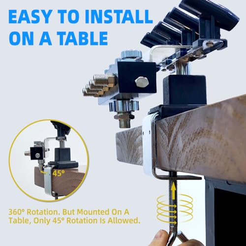 OPHIR Airbrush Holder Station with 4-Way Adjustable Splitters Manifold - size: without air hose