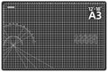 DIYSELF 12in×18in Cutting Mat, A3 Fabric Craft Mat, Paper Craft Tools - color: Black, size: 18"L x 12"W