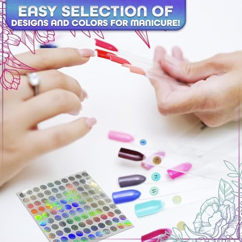 50 Pcs Clear Nail Swatch Sticks, Numbered Tips & Metal Ring, Acrylic - color: 50Pcs Clear Acrylic Nail Polish Swatch Sticks