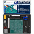 Mandala Crafts 33 Model Building Hobby Tools Kit for 3D Plastic Miniatures - style: Premium 33 PCs