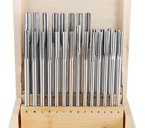 Accusize HSS Chucking Reamer Set Letter Size A to Z, 5500-SL00 - size: Letter Size A to Z