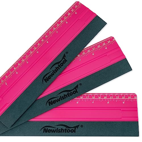 NEWISHTOOL Squeegee for Vinyl, Sign Making, Decals, Craft, Wallpaper Tools - color: Rose Pink, size: 25cm