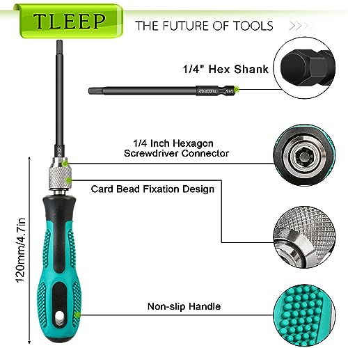 1/4 Inch 3.94" Long Allen Wrench Drill Bits w/ 1/4" Quick Change Bit Driver, Metric Hex Screwdriver Set, Magnetic Allen Key Drill Bit Set 1.5mm-12mm S2 Steel Allen Socket Set for Ikea Furniture - size: Set 10: 1.5mm to 12mm